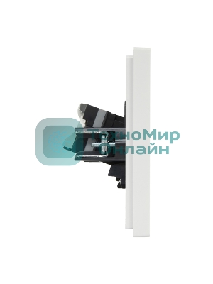 Розетка компьютерная 2-ая RJ45 кат.5E IEK FORTE&PIANO FP233 белый