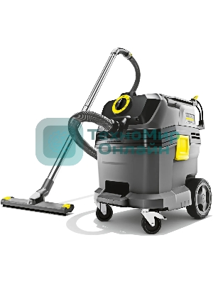 Строительный пылесос Karcher NT 30/1 Tact L серый, 1380 Вт, уборка сухая/сбор воды, пылесборник мешок/контейнер, 30 л