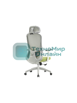 Кресло Cactus CS-GMC515-GYGN серый, сетка, подголовник