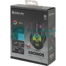Мышь беспроводная Defender Kronos GM-695 черный, 1600 dpi, радиоканал, USB, кнопки - 7