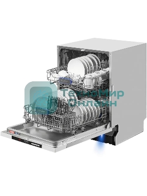 Встраиваемая посудомоечная машина Maunfeld MLP-122D Light Beam, серебристый, 59.8 см, 12 компл., 49 дБ, класс A++
