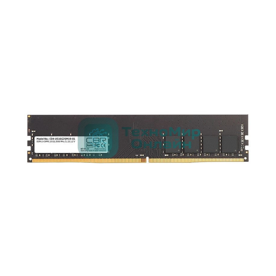 Оперативная память CBR, DDR4, 16GB (1x16 GB), 2666 MHz, CL19, DIMM