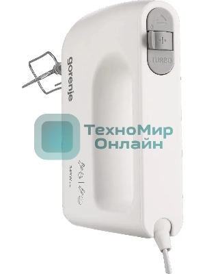 Миксер ручной Gorenje M360CW 345Вт белый