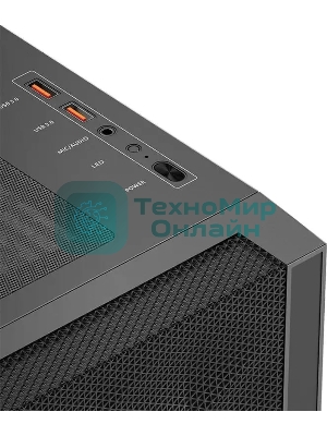 Компьютерный корпус PcCooler C3D510 BK ARGb черный без БП ATX 3x120мм 2xUSB3.0 1xUSB3.1 audio bott PSU