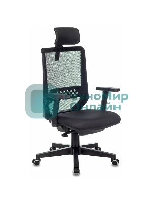 Кресло Бюрократ EXPERT TW-01 черный, сетка, подголовник
