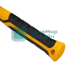 Киянка резиновая Denzel 450 г, черно-белая, фибергласовая рукоятка c TPR покрытием