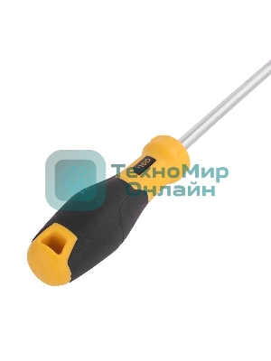 Крестовая отвертка Deli DL638250 PH3x250мм CR-V, Двухкомпонентная ручка. Хромированная.