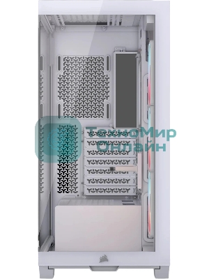 Корпус Corsair iCUE Link 3500X LX-R RGB White, Midi-Tower, белый, 3 x 120 мм