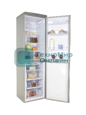 Холодильник DON R-297 MI металлик искристый двухкамерный 225/140л морозилка снизу