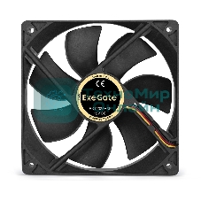 Вентилятор для корпуса ExeGate EX12025H3P черный, 120 мм, 1500 об/мин, 25 дБ, 3 pin