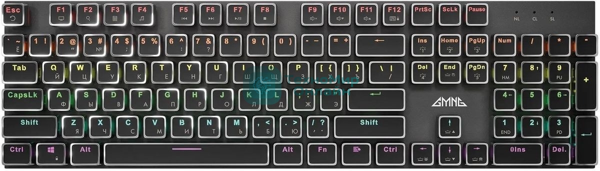 Клавиатура проводная GMNG GG-KB815X (1913914), USB, черный + белый