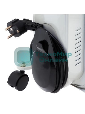 Обогреватель масляный MTX OCH-1500, белый, 1500 Вт, 15 м2, термостат