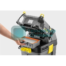Строительный пылесос Karcher NT 30/1 Tact Te L серый, 1380 Вт, уборка сухая/влажная, пылесборник мешок/контейнер, 30 л