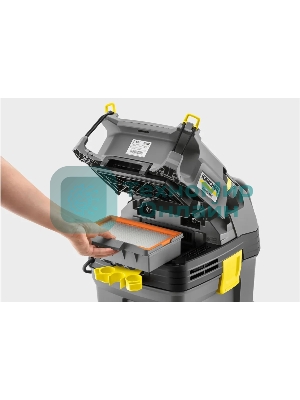 Строительный пылесос Karcher NT 30/1 Tact Te L серый, 1380 Вт, уборка сухая/влажная, пылесборник мешок/контейнер, 30 л