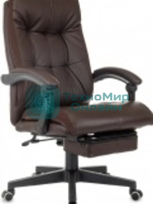 Кресло Бюрократ CH-824MSG-BF коричневый, экокожа