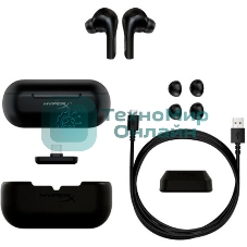 Гарнитура HyperX Cloud Mix Buds чёрный, беспроводная, радиоканал, совместимость с PS5