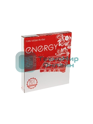 Плита настольная газовая Energy EN-004B чёрный, 6,4 кВт, газовая горелка, конфорки - 4, эмалированная сталь, поворотные переключатели