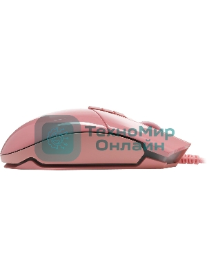 Мышь проводная A4Tech Bloody P91s розовый, 8000 dpi, USB, кнопки - 8