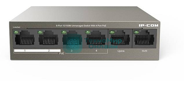 Коммутатор IP-COM F1106P-4-63W 6PORT 4POE