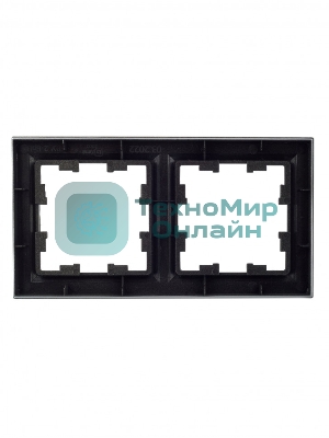 Рамка 2-местная IEK BRITE РУ-2-БрШ шампань