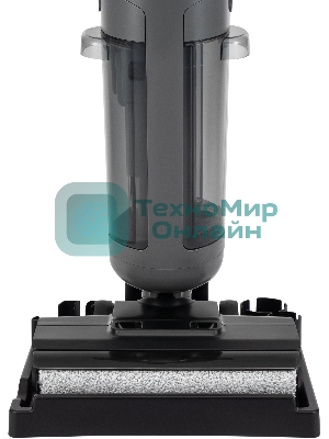 Пылесос вертикальный моющий Hyundai HYV-S01AQUA серый/черный, питание от аккумулятора, 75 Вт, уборка влажная/сбор жидкости/сухая, пылесборник 0.58 л