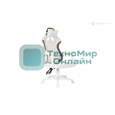 Кресло игровое Knight Wolf WH молочный/серый крестов. пластик пластик белый
