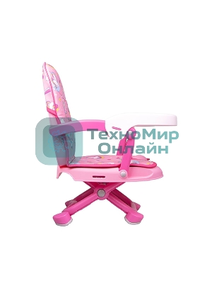 Стульчик для кормления BQ BCH012 Unicorns. Стульчик-бустер BQ BCH012. Гипоалергенные безопасные материалы/Съемный чехол из экокожи. Удобный, устойчив к загрязнению и легко моется/Съемная столешница/Безопасность малыша: устойчивая конструкция, нескользящие ножки, надежная фиксация на стуле, разделитель для ног для дополнительной фиксации/4 уровня высоты/Благодаря своей компактности, легкой сборке и наплечной лямке его можно брать с собой на природу, в гости или путешествие