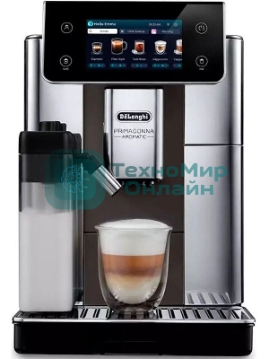 Кофемашина Delonghi Primadonna Aromatic ECAM630.75.TSM 1450Вт серебристый/черный