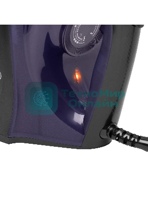 Утюг BBK ISE-2413 (B/V) черный/фиолетовый, 2400 Вт, 40 г/мин, 140 г/мин, 450 мл