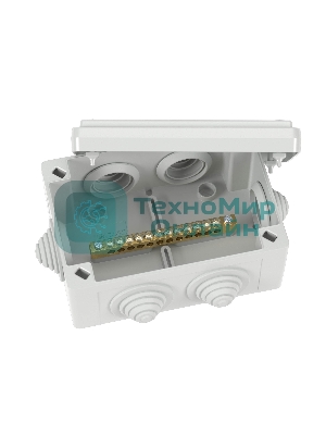 Коробка уравнивания потенциалов DKC 12 зажимов 6 вводов д.25мм 120х80х50мм IP55