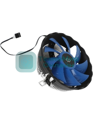 Кулер для процессора Digma D-CPC95-2 синий/черный, 120 мм, алюминий, 1500 об/мин, 29 дБ, 3 pin, 95 Вт, 66 мм