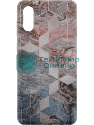 Чехол (клип-кейс) Gresso Meridian, для Samsung Galaxy A02, золотистый/синий gr17aaae8918