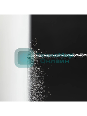 Бур по бетону Denzel двойная спираль, Cobalt W-tip, 10x600 мм, SDS PLUS