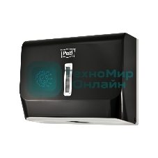 Диспенсер бумажных полотенец Puff-5130Bl черный, с замком, ABS-пластик