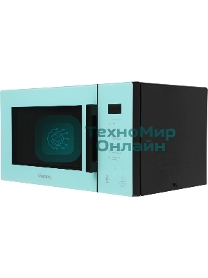 Микроволновая печь Samsung MG23T5018AN/BW голубой, 23 л, 800 Вт, переключатели - сенсор