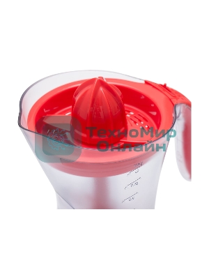 Соковыжималка Galaxy GL 0852 красный/прозрачный, цитрусовая, 50 Вт, 1000 мл, механическое