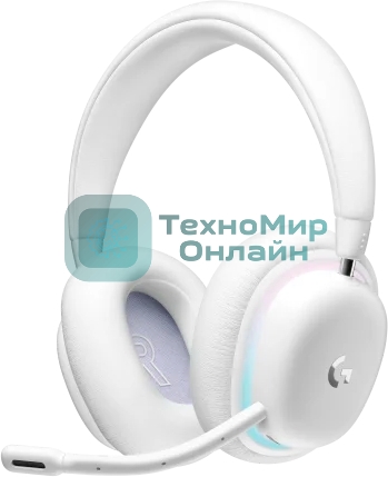 Гарнитура Logitech G735 белый, беспроводная, Bluetooth/USB, до 56 ч, подсветка