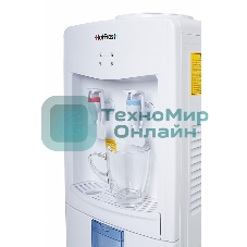 Кулер для воды Hotfrost V118E, верхняя загрузка, нагрев 90 °С, охлаждение 15 °С, белый