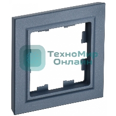 Рамка 1-местная IEK BRITE РУ-1-БрМ маренго