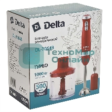 Блендер погружной Delta DL-7064B красный