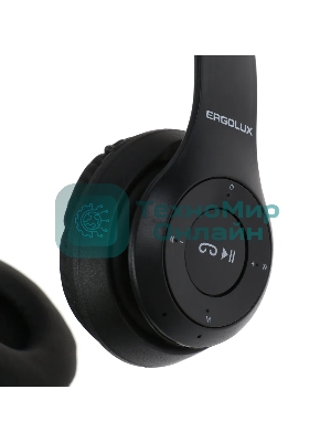 Наушники накладные беспроводные Ergolux ELX-BTHP02-C02 черный