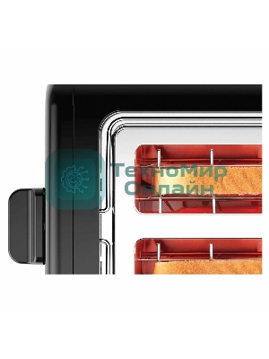 Тостер Bosch TAT3P423 черный, 970 Вт, 2 слота