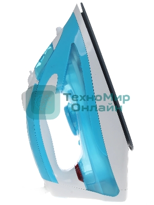 Утюг BBK ISE-2400 бирюзовый/белый, 2400 Вт, 35 г/мин, 140 г/мин, 280 мл