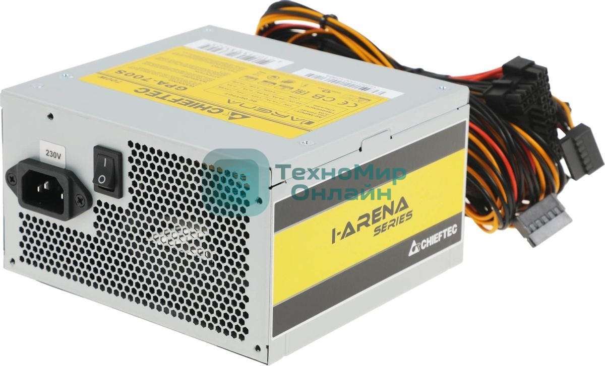 Блок питания Chieftec iArena GPA-700S, 700Вт, 120мм, серый
