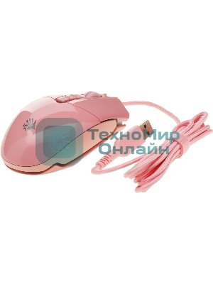 Мышь проводная A4Tech Bloody P91s розовый, 8000 dpi, USB, кнопки - 8