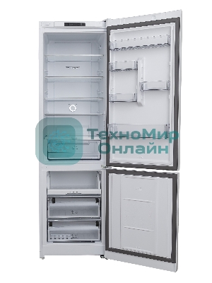 Холодильник Hotpoint HT 5200 C S серебристый двухкамерный 240/83л морозилка снизу, No Frost