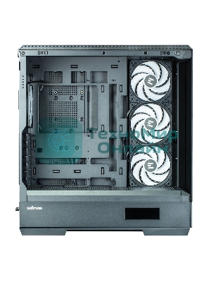 Компьютерный корпус ZALMAN P50 DS, ATX, черный, WINDOW, 2x3.5