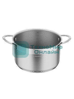 Кастрюля Maunfeld GERDA MCS44S07 из нержавеющей стали со стеклянной крышкой, 22 см, 4,4 л.