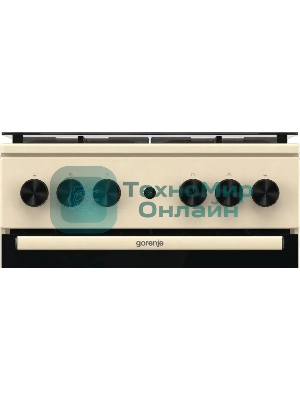Плита газовая Gorenje GG5A21BEF бежевый, конфорок 4 газовых, духовка 70 л, 50 см x 85 см x 59.4 см