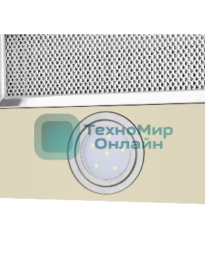 Вытяжка встраиваемая Maunfeld VS Fast Glass 60 бежевый, 60 см, 850 куб. м/ч, 47 дБ